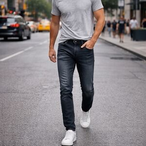 G-Star RAW D-Staq 3D Skinny Jeans Mens W36 L32 Dark Gray Stretch Denim New